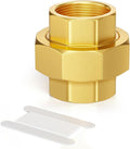 GASHER 1"FNPT Brass Union Pipe Fitting | 1 InchNPT Female x 1 InchNPT Female by GASHER