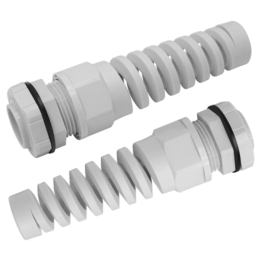 2 Pack NPT 1/2 Joint, Waterproof Cable Strain Relief, Spiral Adjustable - Image 7