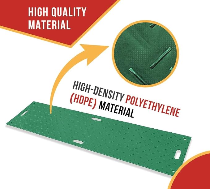 5 Pk 2' x 8' Green Ground Protection Mats - Image 5