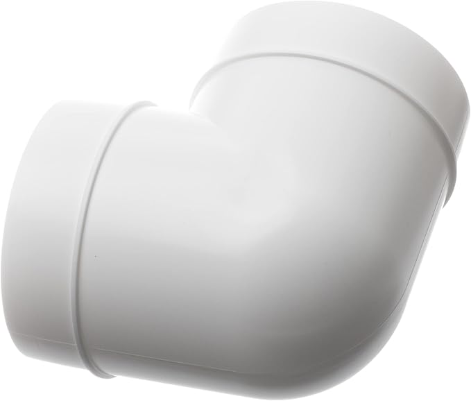 4 Inch 90 Degree Round Duct Elbow Connector – Plastic Ventilation Pipe Bend - Image 7