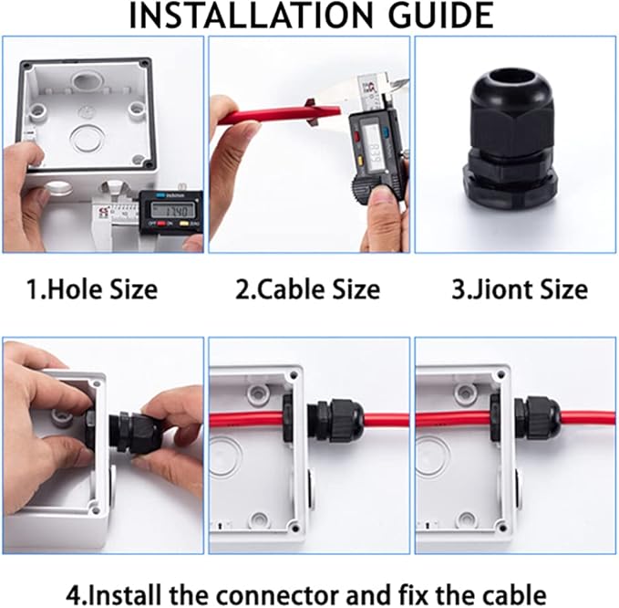 PENGLIN Cable Glands 1-1/4" NPT Nylon Cable Connector | Strain Relief Cord - Image 6