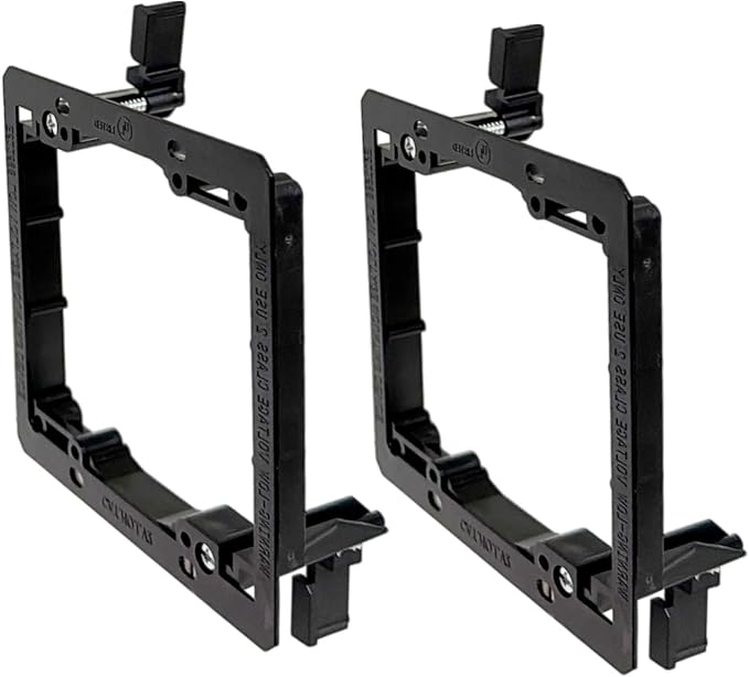iMBAPrice 2-Gang Low Voltage Mounting Bracket, 2 Pack | Drywall Mount, LV2-2 by iMBAPrice