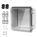 Electrical Box, IP67 Waterproof Hinged Clear Cover Stainless Steel Latch by LeMotech