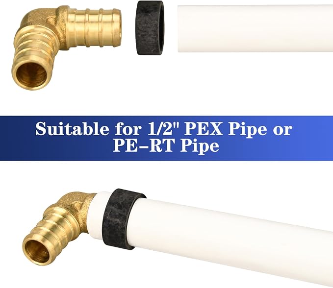 50 Pack 1/2" PEX Copper Crimp Rings | - Image 3