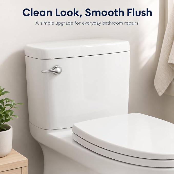2 Pack Toilet Handle Replacement Kit, Front Mount Toilet Flush Handle - Image 7