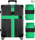 Luggage Straps for Suitcases TSA Approved-2 Pack Bright Personalized Luggage by GOWRAPS