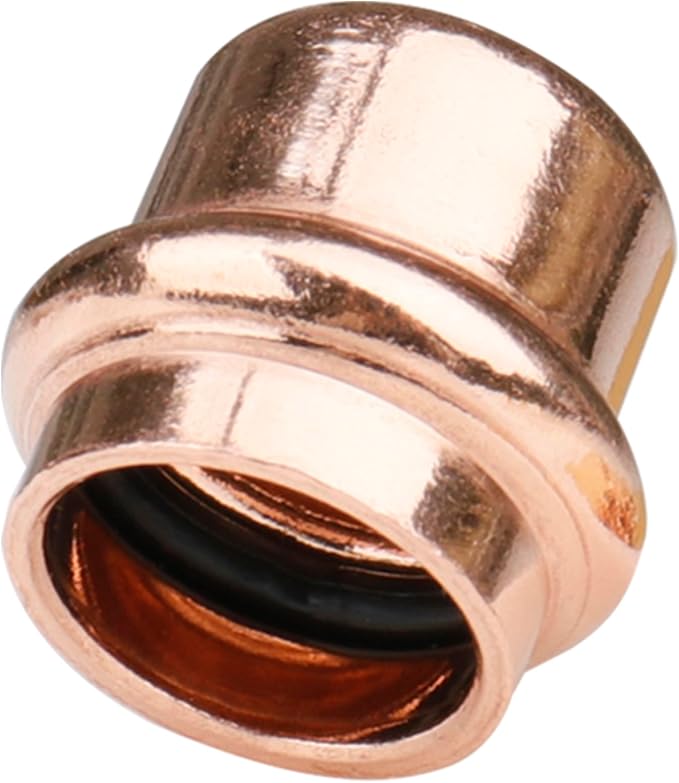 WHK 12 Pack 1/2 Inch Pro press Copper End Cap Pro Press 1/2" Cooper End Plug - Image 5
