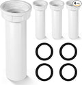 4 Sets PP15-6W 1-1/2" PVC Drain Tailpiece Compatible by Unknown
