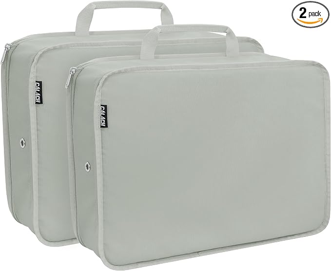 Compression Packing Cubes for Travel Essentials, 2 Pack Expandable Travel Cubes by CALACH