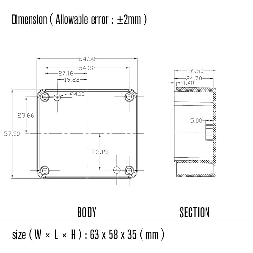 Electrical Box ABS Plastic Project Box IP65 Waterproof Junction Box Project - Image 8