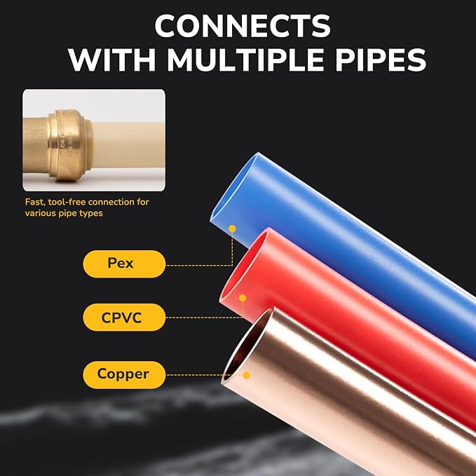 3/4" PTC to 3/4" NPT Female Adapter Push-Fit, Push to Connect Brass Plumbing - Image 5