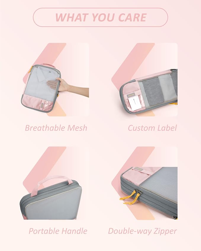 BAGSMART 6 Set /4 Set/2 Set Compression Packing Cubes - Image 6