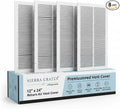 12x24 Air Return Vent Cover, Solid Steel White, 8 Pack by SierraGrates