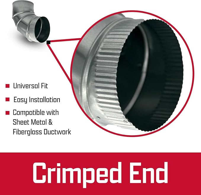 4" Adjustable Duct Elbow 90 Degree HVAC - Image 4