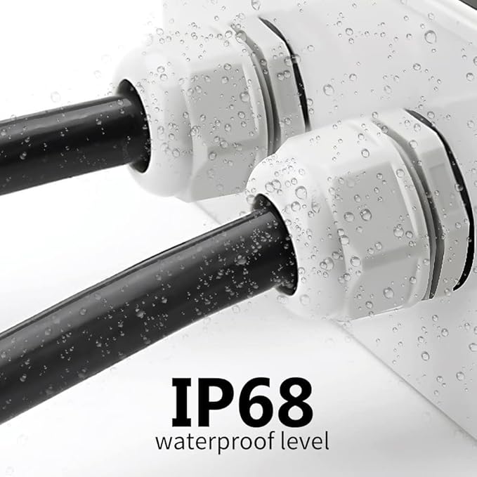 52PCS Cable Gland Waterproof Kit, IP68 Nylon PA66 Strain Relief Cord Grips - Image 6