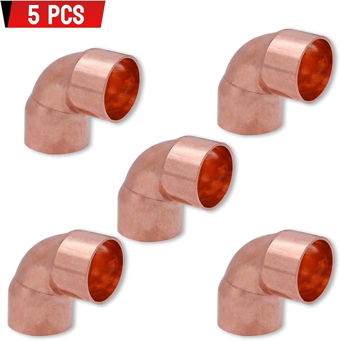 1/2" Copper Elbow，90 Degree Copper Fitting Welding Joint - Image 3