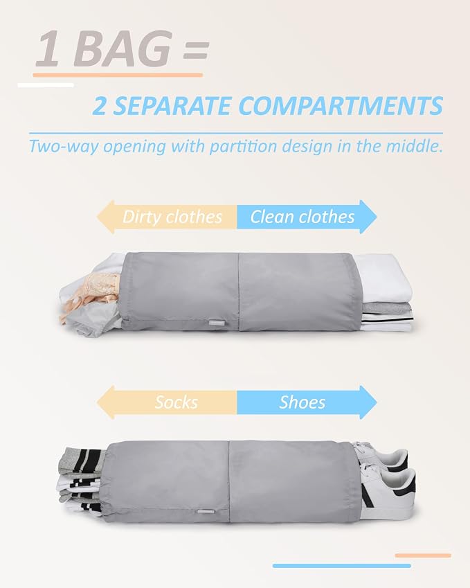 BAGSMART 6 Set /4 Set/2 Set Compression Packing Cubes - Image 4