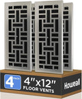 Howeall 4x12 Inches 4 Pack Heavy Duty Walkable Floor Register by Howeall