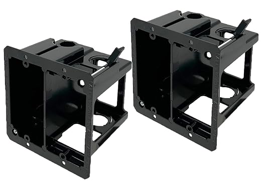 iMBAPrice LVDR2-2 2-Pack Combo Electrical & Low-Voltage Old Work Box, 2-Gang by iMBAPrice