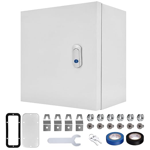 Electrical Junction Box 16x16x8, NEMA 4X IP66 Steel Enclosure Box | 1.5mm steel by CXCESNS