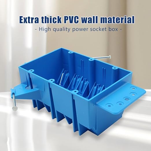 3-Gang PVC New Work Electrical Box, 3 Pack | 5-7/8-in Length by 3-2/3-in Width - Image 2