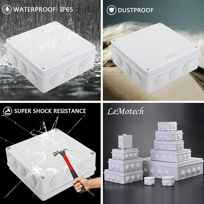 ABS Plastic Dustproof Waterproof IP65 Junction Box Universal Electrical Project - Image 7