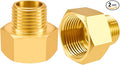 SDTC Tech 2-Pack Brass Pipe Fitting 1/2 NPT Thread Male to 3/4 NPT Thread by SDTCTech
