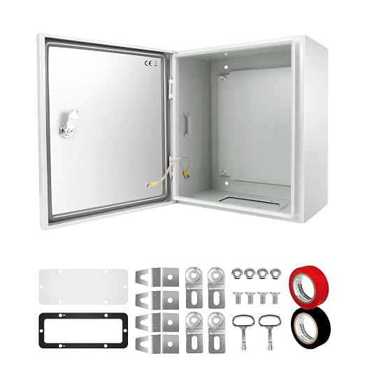 TOCRETOARE Outdoor Electrical Junction Box, Wall Mounted IP66 Waterproof & by TOCRETOARE