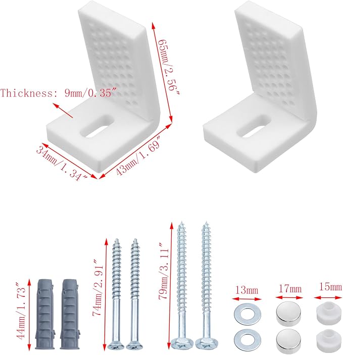 2 Set Toilet Seat Bolts, Large Size - Image 2