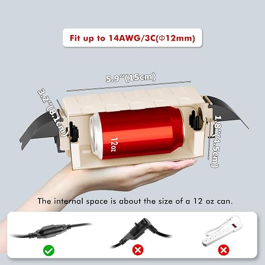 2 Pack IP55 Small Outdoor Electrical Box Waterproof - Image 2
