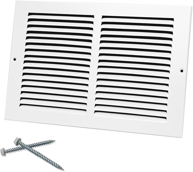 Howeall 12"W x 8"H Steel Return Air Grille, Air Return Vent Cover by Howeall
