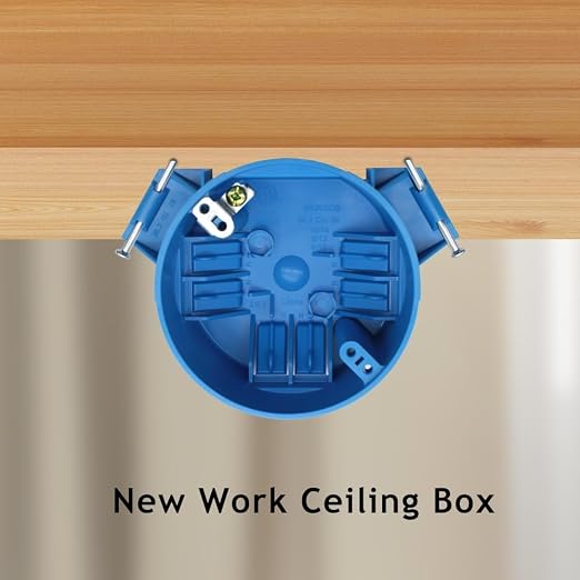 20 cu. in. 1-Gang New Work Round Ceiling Electrical Box, Non-Metallic Box - Image 6