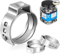 500PC HeSun 3/4" PEX Crimp Ring, Pex Cinch Clamp Ring | Premium 304 Stainless by HeSun