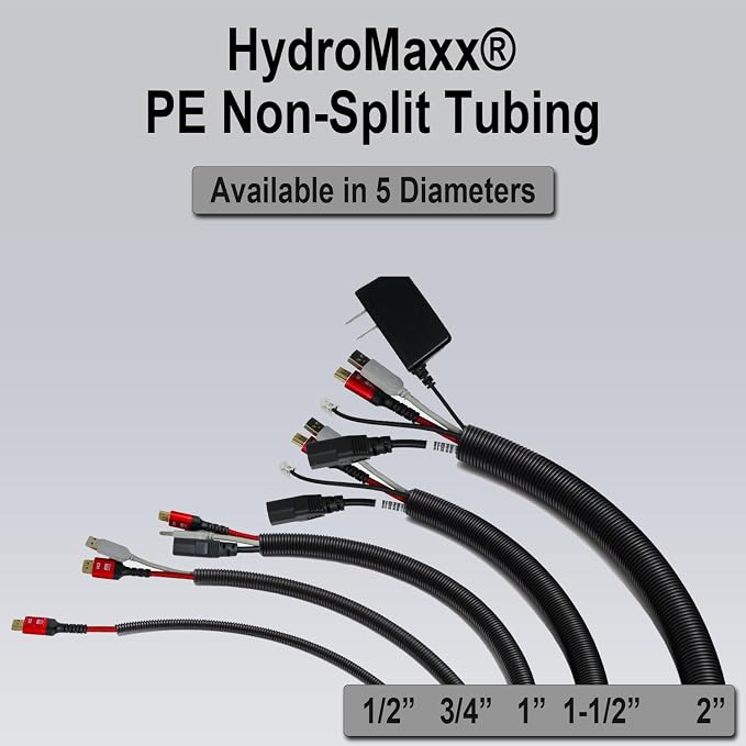 Flexible Polyethylene LDPE NON-Split Corrugated Wire Loom Tubing - Image 4