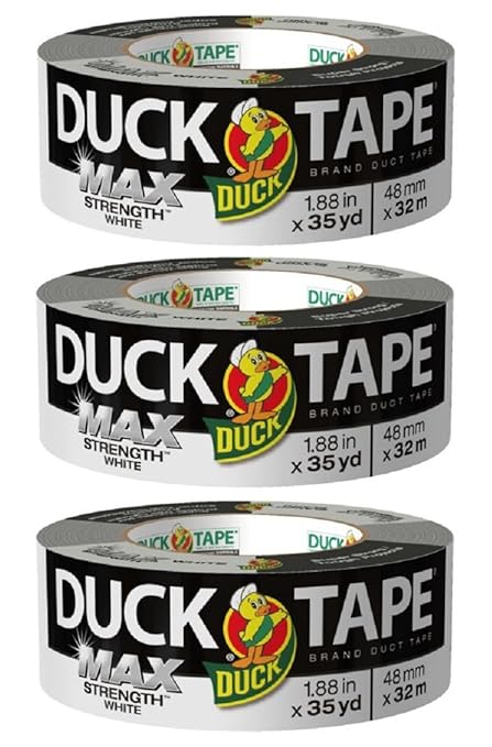Duck Brand Max Strength Duct Tape, 3 Rolls, 1.88 Inch x 35 Yards Each by DuckBrand