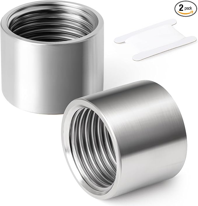 2PCS 304 Stainless Steel Cast Pipe Fitting, 1-1/4" x 1-1/4" NPT Female Threaded by TAISHER