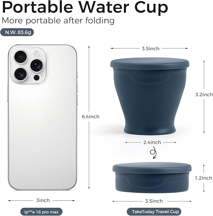 TakeToday Collapsible Travel Cup - Image 6