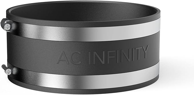 AC Infinity Noise Reduction Clamp 6-Inch, Duct Coupler. | Stainless Steel Clamps by ACInfinity