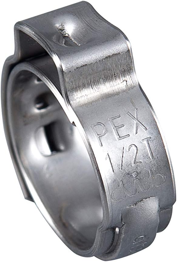 100 piece EFIELD 1/2-inch Pex Crimp Cinch Clamp Rings | Stainless Steel - Image 9