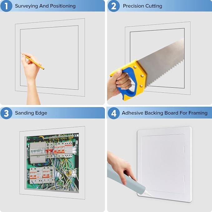 Access Plumbing Panel for Drywall Ceiling, 14x14 in Plastic Access Door - Image 5