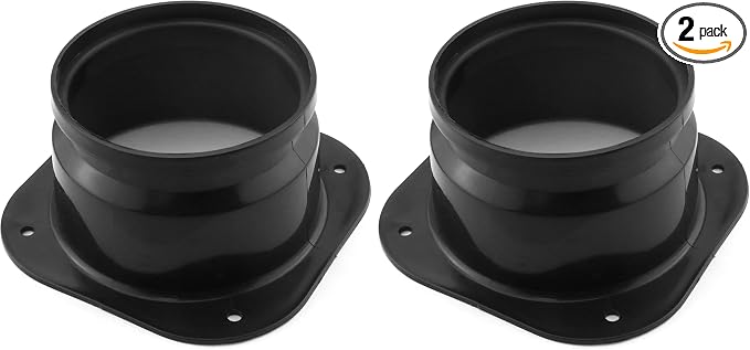 Dryer Vent Wall Plate 4Inch/100mm ABS Plastic Air Duct Connector Flange Panel by Unknown