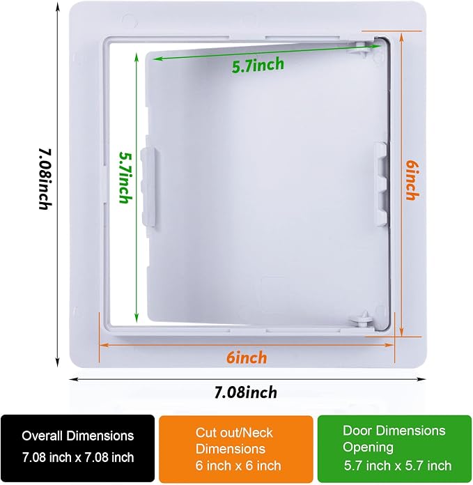 Access Panel 6x6 Inch, Wall & Ceiling Access Door - Image 2
