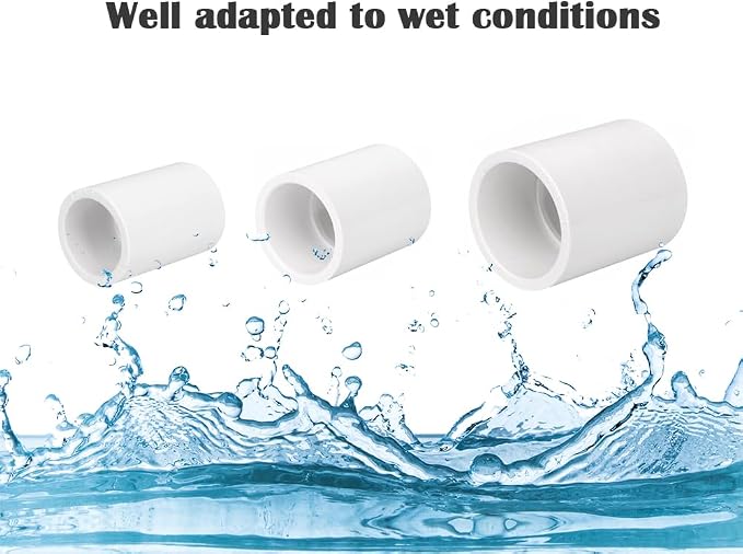 2PCS 1-1/4 Inch PVC Pipe Coupling Adapter Pipe Fitting Connectors Socket x - Image 4