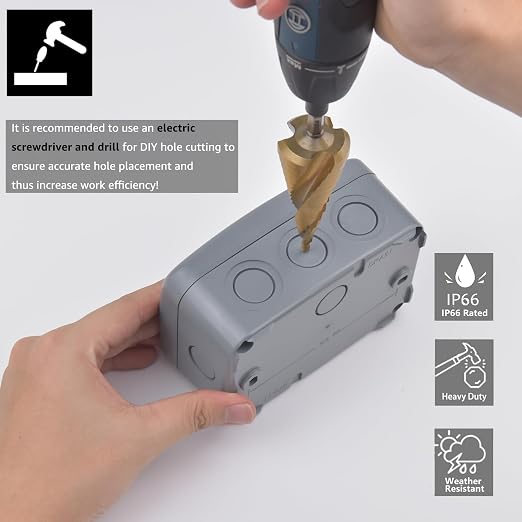 Outdoor Junction Box IP66 Weatherproof Electrical Project PVC/ABS Boxes | - Image 6