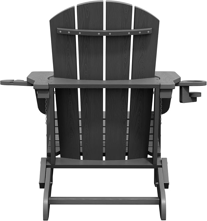 SERWALL Foldable Adirondack Chair Set of 6, HDPE Adirondack Chair - Image 13