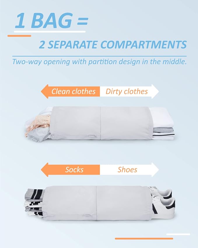 BAGSMART 6 Set /4 Set/2 Set Compression Packing Cubes - Image 4