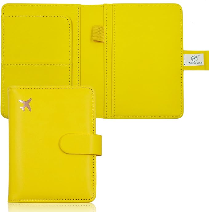 Melsbrinna Premium Leather Passport Holder Covers Case, Waterproof Rfid by Melsbrinna