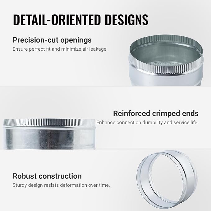 14 Inch Round Galvanized Steel Duct Connector - Image 3