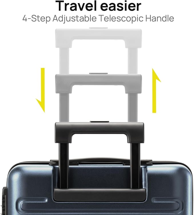 NINETYGO Medium Checked Luggage 24 Inch, Checking In Luggage - Image 3