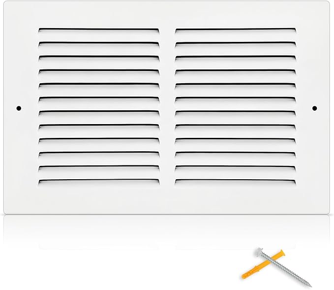 Fancat 10x6 Duct Opening | Steel Return Air Grille | Vent Cover Grill by SmarterAirBetterLiving